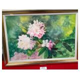N - FLORAL ARTWORK FRAMED 34X24' (A65)