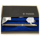 700 - RARE PARKER 'GREY PLAID' PEN WITH BOX (E34)