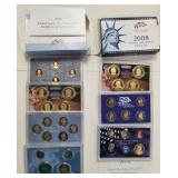 700 - 2008 & 2009 US MINT PROOF COIN SETS (E173)