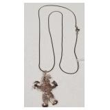 700 - STERLING SILVER ARTICULATING CLOWN PENDANT