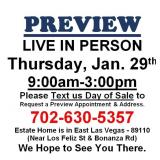 PREVIEW LIVE IN PERSON - Thursday, January 29th