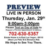 PREVIEW LIVE IN PERSON - Thursday, January 29th