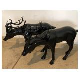 T - PAIR OF REINDEER STATUETTES 23'T