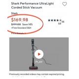 T - SHARK VACUUM CLEANER (B20)
