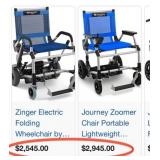 T - JOURNEYY ZOOMER WHEEL CHAIR (B43)