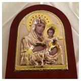 T - STERLING SILVER BYZANTINE ART WITH COA (L61)