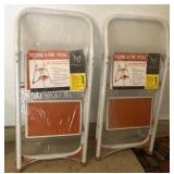 T - TWO FOLDING STEP STOOLS (G1)