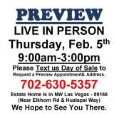 PREVIEW LIVE IN PERSON - Thursday, February 5th