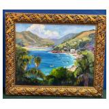 11 - LANDSCAPE ART FRAMED 31X37'