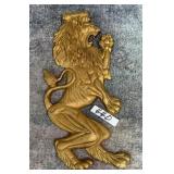 440 - LION RAMPART WALL DECOR 18'L