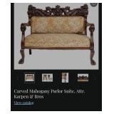 440 - VICTORIAN-STYLE SETTEE & CHAIRS GROUP