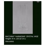442 - BACARRAT CRYSTAL VASE (F15)