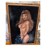 440 - CASTRO SIGNED ART FRAMED 38X27'