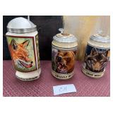 440 - THREE COLLECTIBLE BEER STEINS (C11)