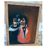 440 - ELVIS ART FRAMED 39X29'