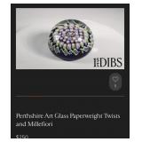 442 - PERTHSHIRE ART GLASS PAPERWEIGHT (F40)