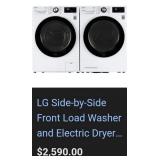 442 - LG WASHER & ELECTRIC DRYER SET