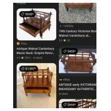 440 - VINTAGE WOODEN MAGAZINE RACK