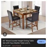 11 - PUB TABLE WITH FOUR CHAIRS