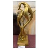 440 - ABSTRACTS LOVEBIRDS SCULPTURE 18'T (C50)