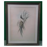 442 - BOTANNICAL PRINT FRAMED 18X60' (A59)