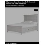 442 - KING BED WITH TEMPUR-PEDIC MATTRESS SET