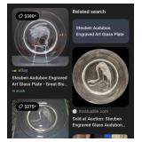 442 - STEUBEN COLLECTIBLE GLASS PLATE (F17)