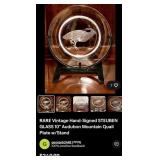 442 - STEUBEN GLASS COLLECTIBLE PLATE (F18)