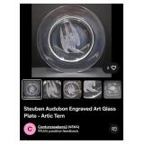 442 - STEUBEN GLASS COLLECTIBLE PLATE (F20)