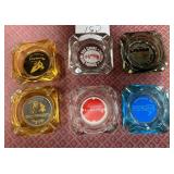 440 - SIX VINTAGE COLLECTIBLE ASHTRAYS (C51)