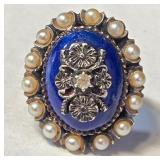818 - 18K S/L PEARL RING (30)