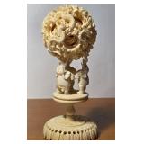 818 - VINTAGE BONE SCULPTED FIGURE