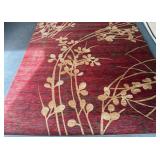 J - CORDOBA RED AREA RUG 9'6'X12'10' (C13)