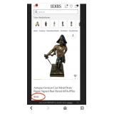 11 -PAUL HERZEL BRONZE 10 ' PIRATE STATUE(W26)