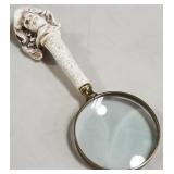 11 - BONE CARVED VINTAGE MAGNIFYING