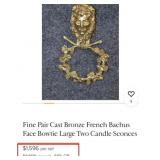 11 - FRENCH BRASS FURNITURE PEDIMENTS (W51)