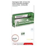 SW - FIVE BOXES REMINGTON AMMUNITION (Z15)