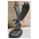 11 - BRONZE EAGLE STATUE