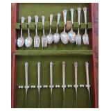 U - VINTAGE WALLACE SILVER FLATWARE SET(J34)
