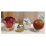 11 - VINTAGE ART GLASS FIGURES(W60)