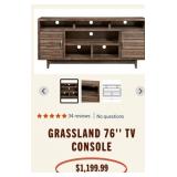 393 - WOODEN ENTERTAINMENT CONSOLE