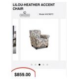 393 -  UPHOLSTERED ACCENT CHAIR