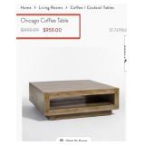 393 -  WOODEN COFFEE TABLE 45X16