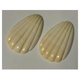 818 - TWO PIECES VINTAGE IVORY SHELL DESIGN (13)