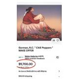393 - GORMAN FRAMED ARTWORK 'CHILI PEPPERS'