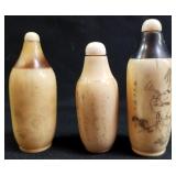 11 - VINTAGE ASIAN HAND DRAWN SNUFF BOTTLES(W30)