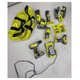 SW - RYOBI ASSORTED POWER TOOLS W/BAG