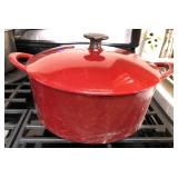 U - RED DUTCH OVEN (K49)