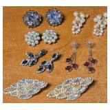 U - MIXED LOT OF COSTUME JEWELRY EARRINGS (36)