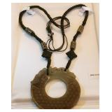 U - CARVED JADE PENDANT NECKLACE (J33)